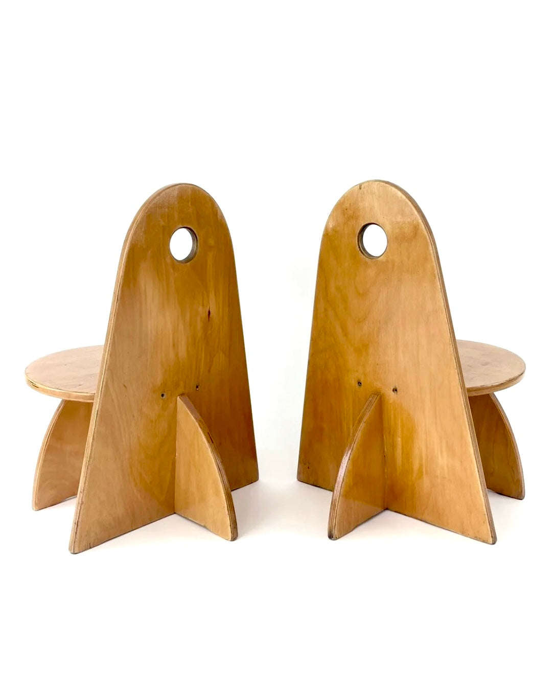 Vintage Dutch Children's Chair (Pair) East Wing Studio 