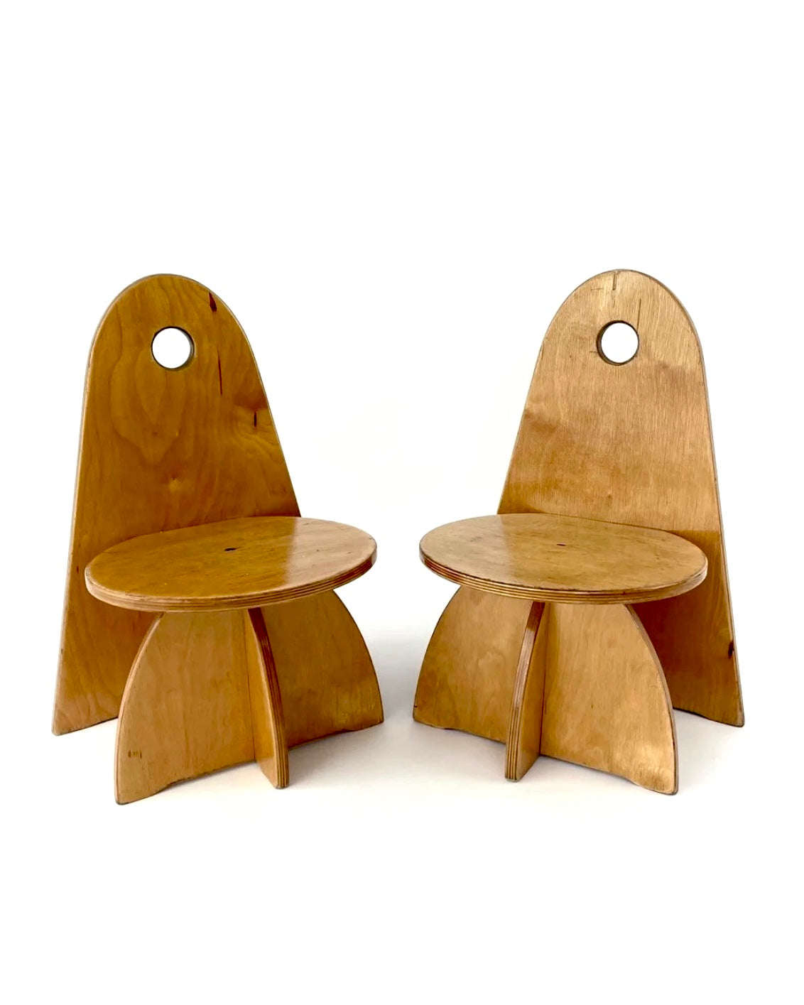 Vintage Dutch Children's Chair (Pair) East Wing Studio 