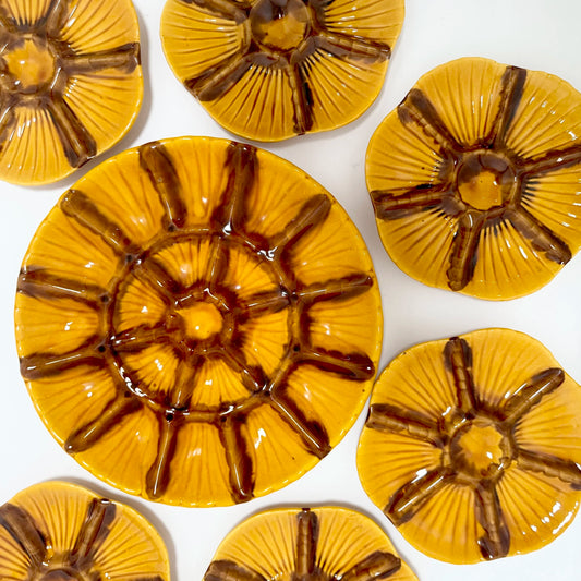 1950s Vallauris Majolica Oyster Serving Platter