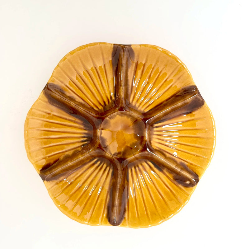 1950s Vallauris Majolica Oyster Plate (ea)