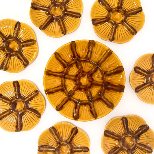 1950s Vallauris Majolica Oyster Plate (ea)