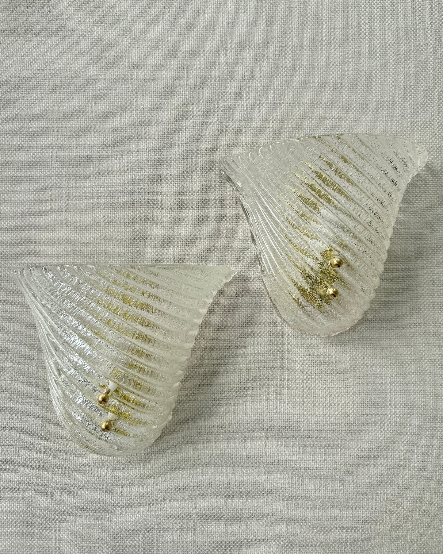 Murano Fan Wall Lights (Pair)