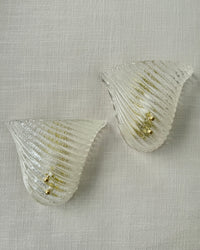 Murano Fan Wall Lights (Pair)