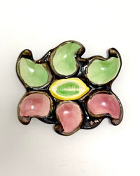 Rare. 1950s Vallauris Majolica Oyster Plate