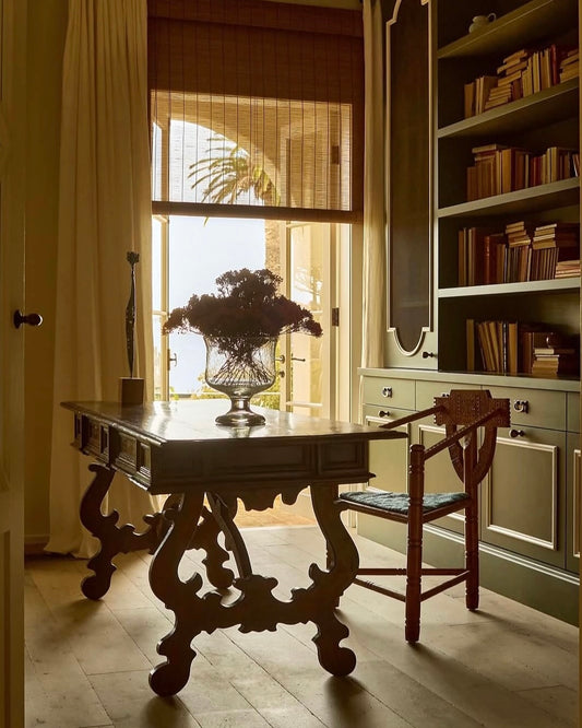 1950s Swedish Carved Oak Chair