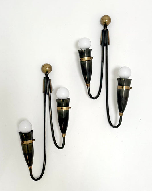 1940s Italian Two Arm Sconce (Pair)