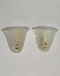 Murano Fan Wall Lights (Pair)