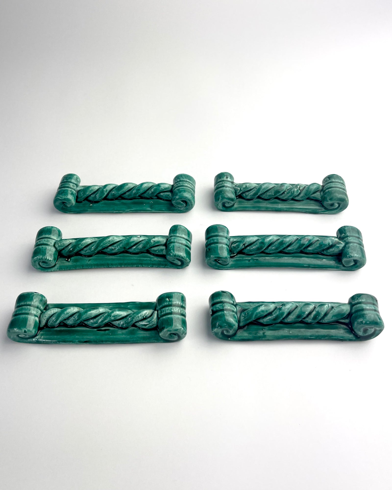 Mid Century Ceramic Knife Rest (Set 6)