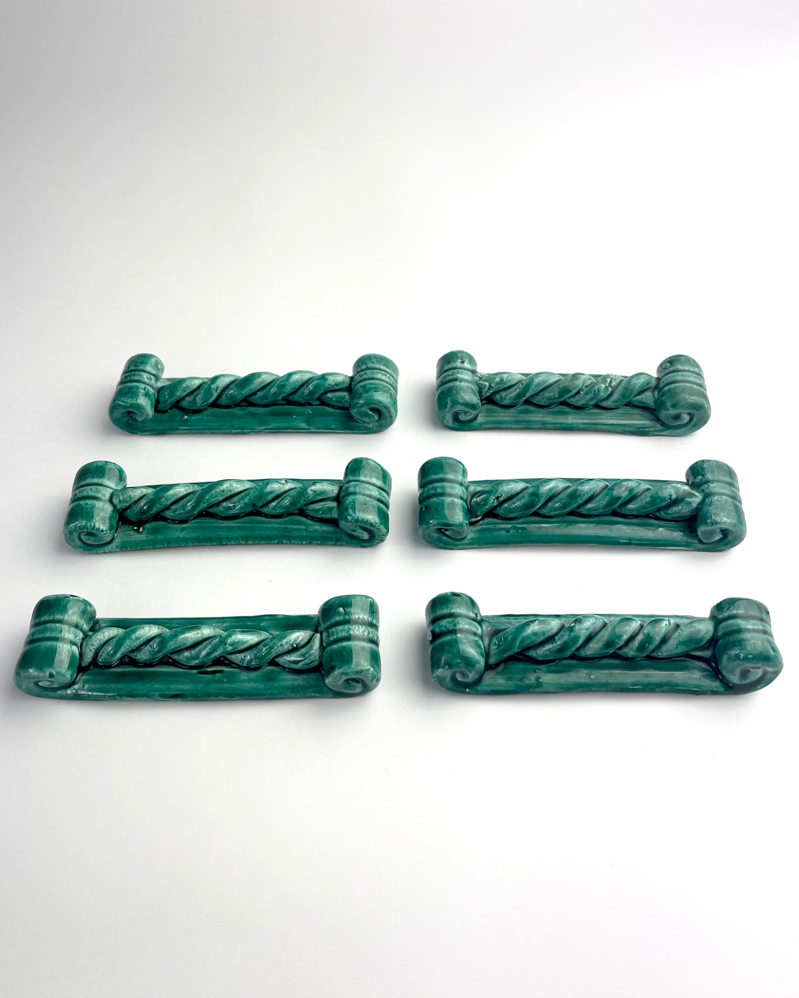 Mid Century Ceramic Knife Rest (Set 6)