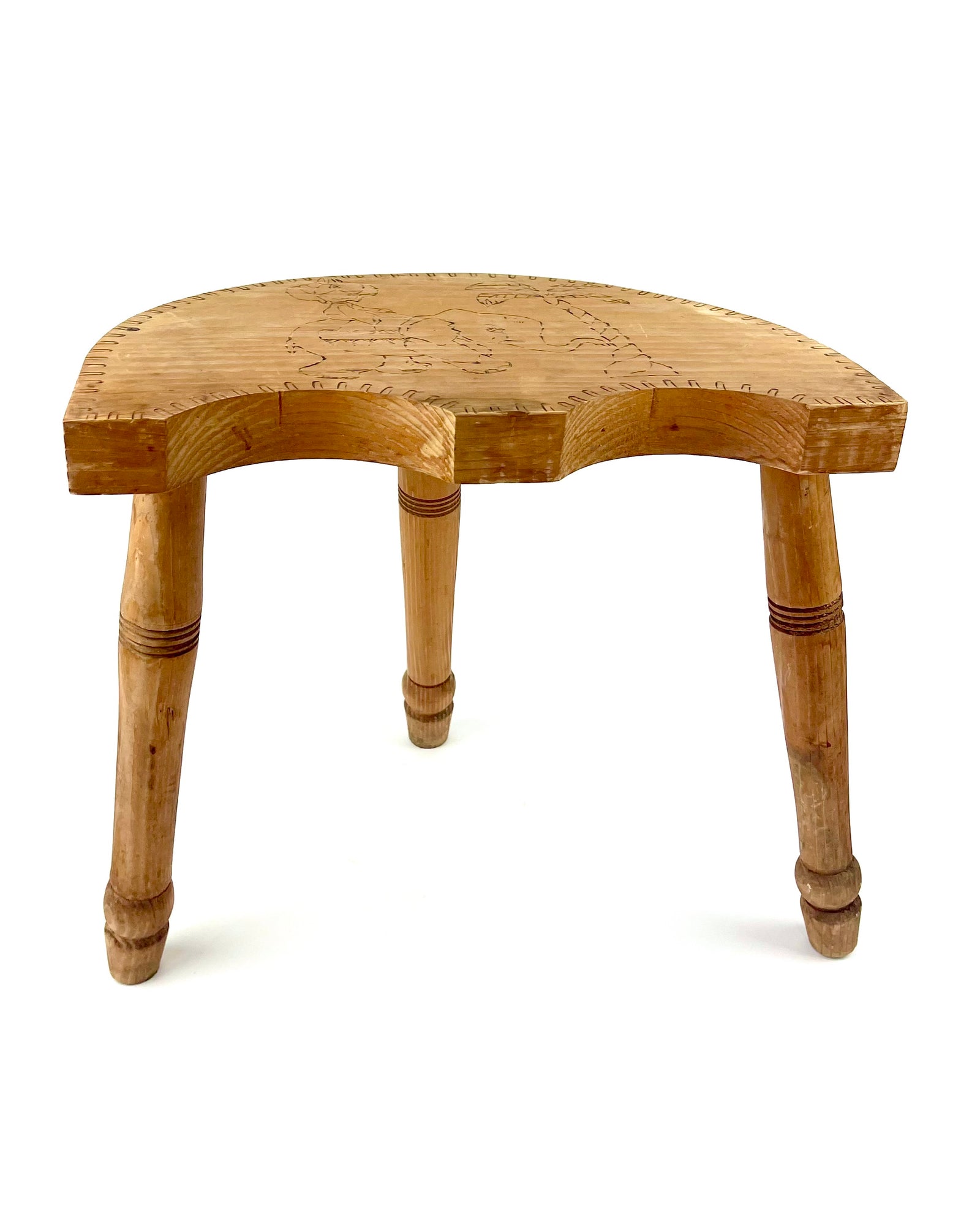 Large 1960s Three-legged Stool