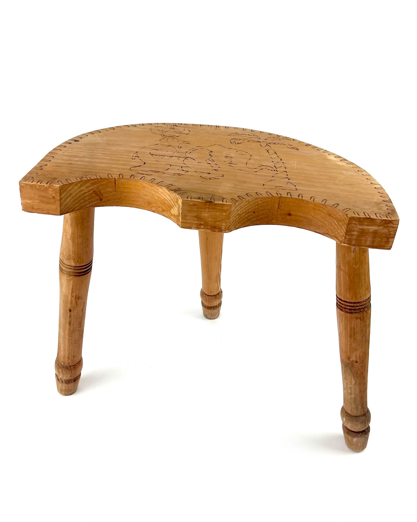 Large 1960s Three-legged Stool