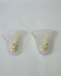 Murano Fan Wall Lights (Pair)