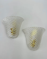 Murano Fan Wall Lights (Pair)