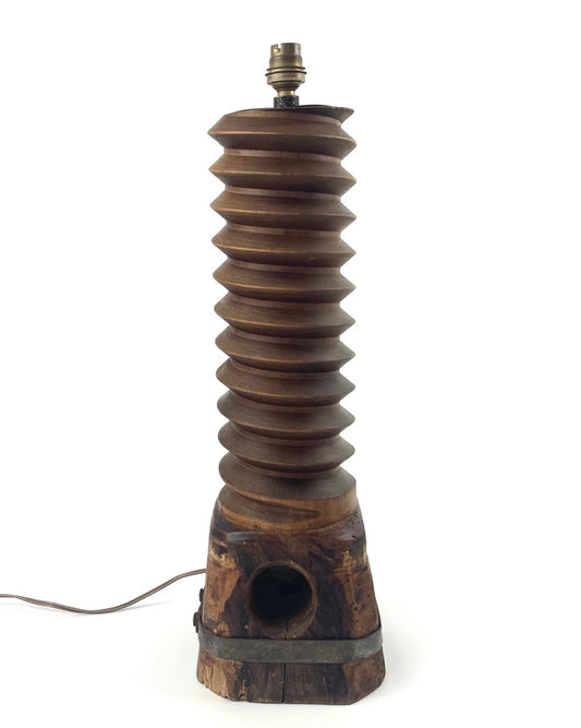 Large 1940s Screw Press Table Lamp Base
