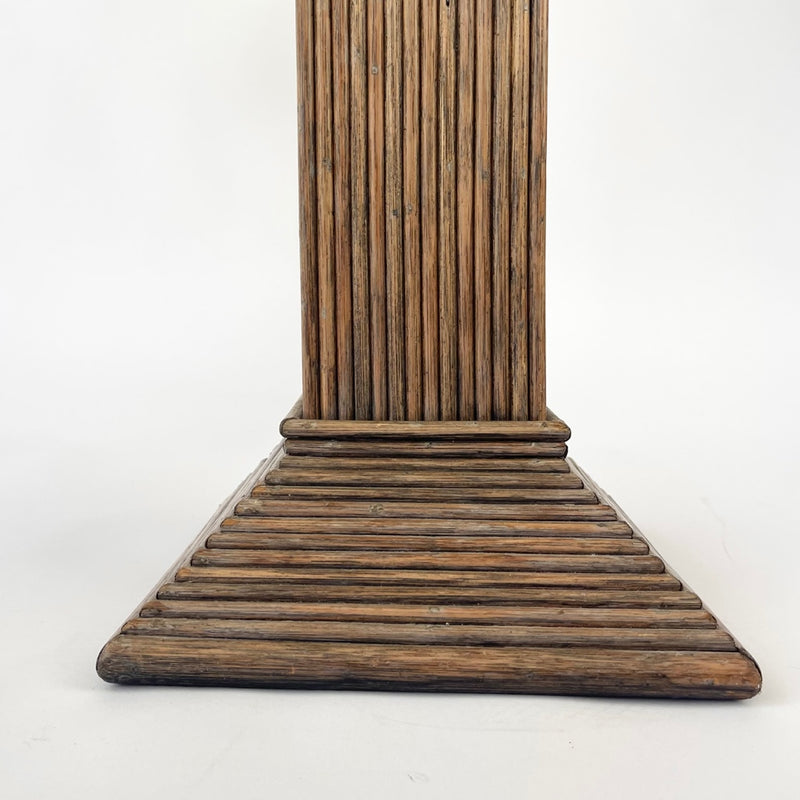 1960s Pencil Reed Bamboo Pedestal