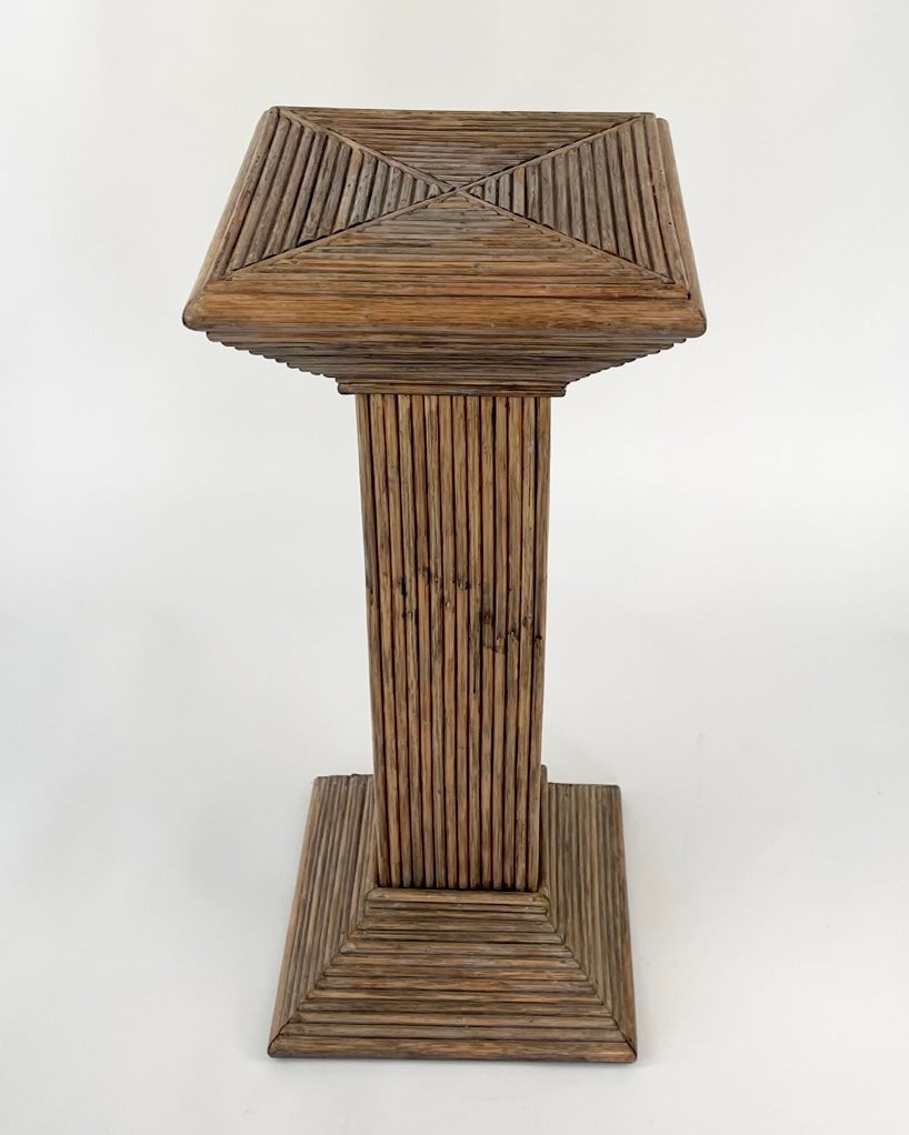 1960s Pencil Reed Bamboo Pedestal