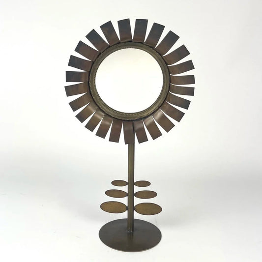 Rare. Jean Vinay Brass & Copper Mirror