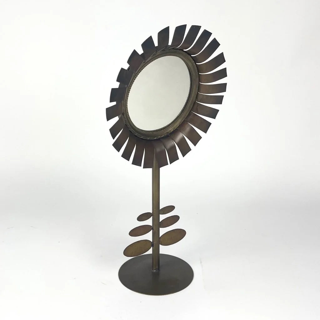 Rare. Jean Vinay Brass & Copper Mirror