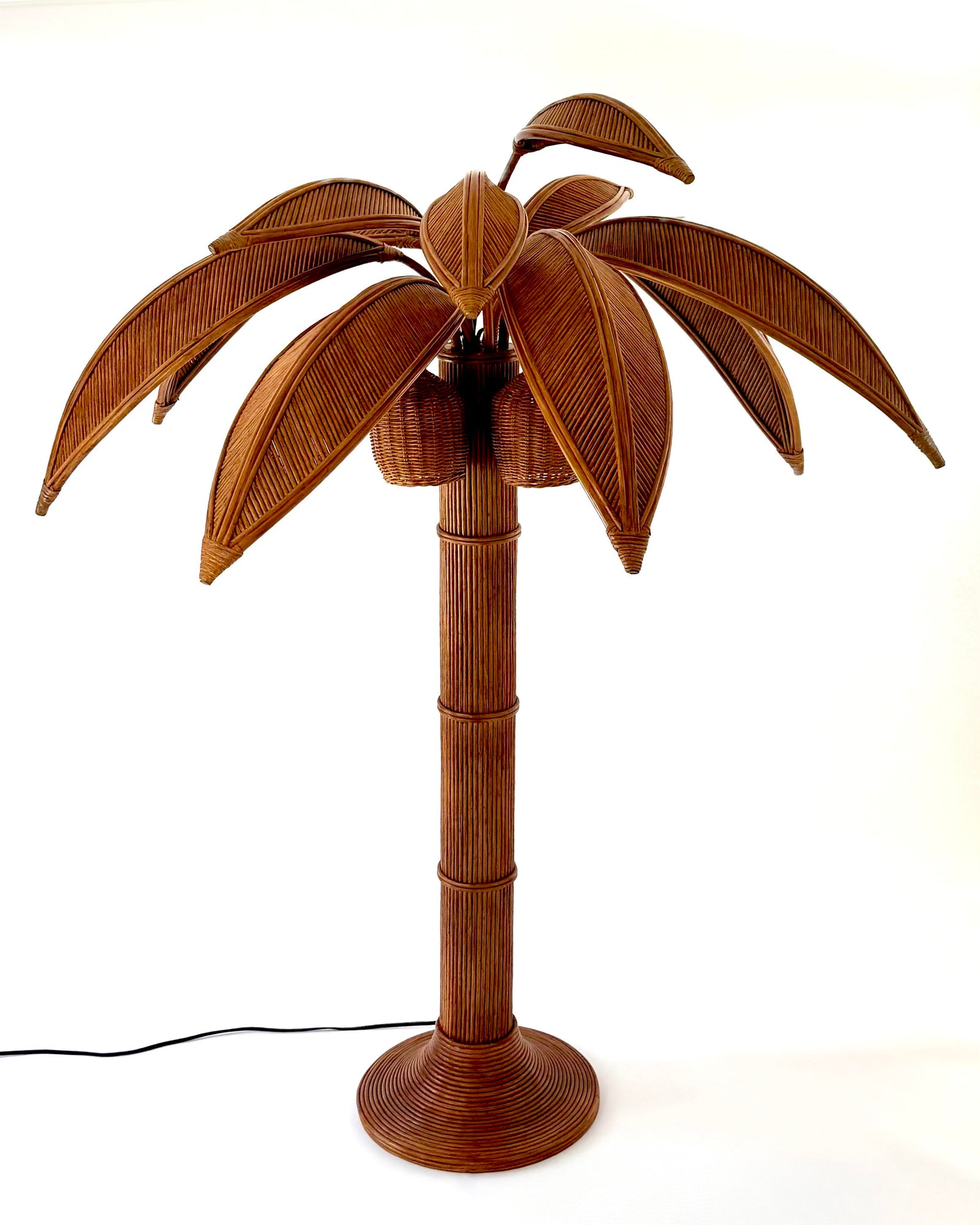 Rattan Palm Floor Lamp - One of a Kind