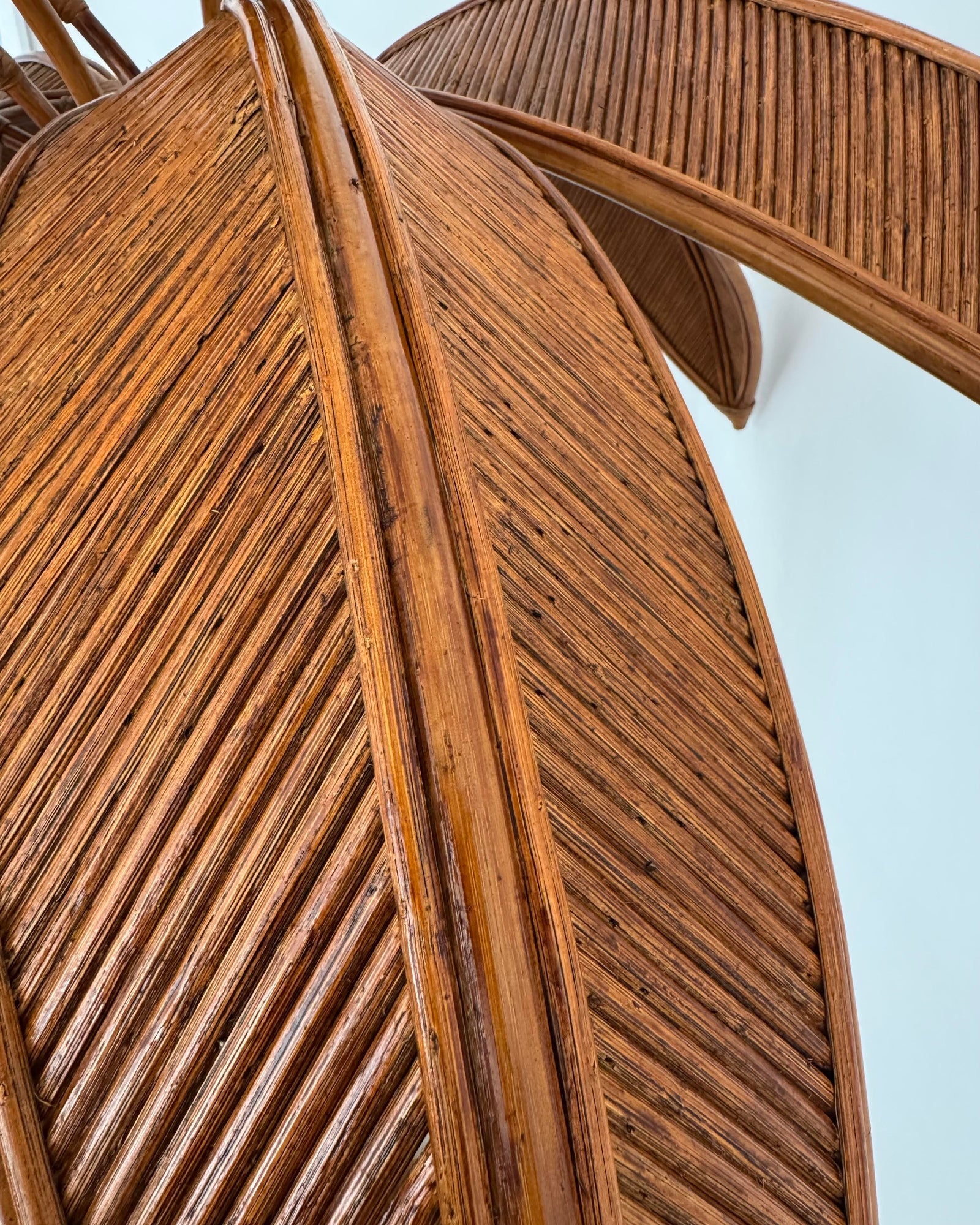 Rattan Palm Floor Lamp - One of a Kind