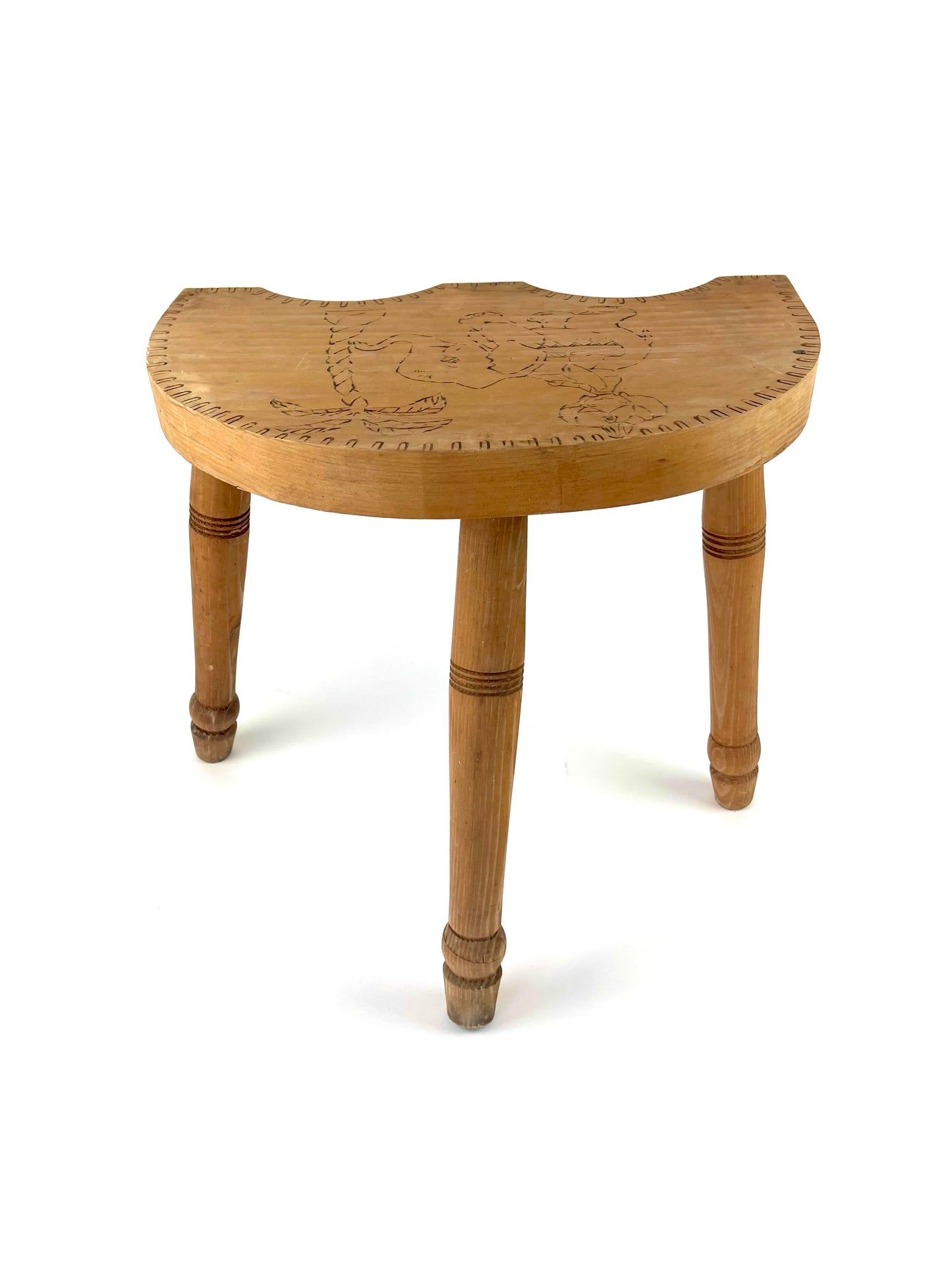 Large 1960s Three-legged Stool