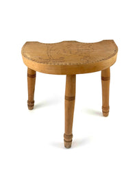 Large 1960s Three-legged Stool