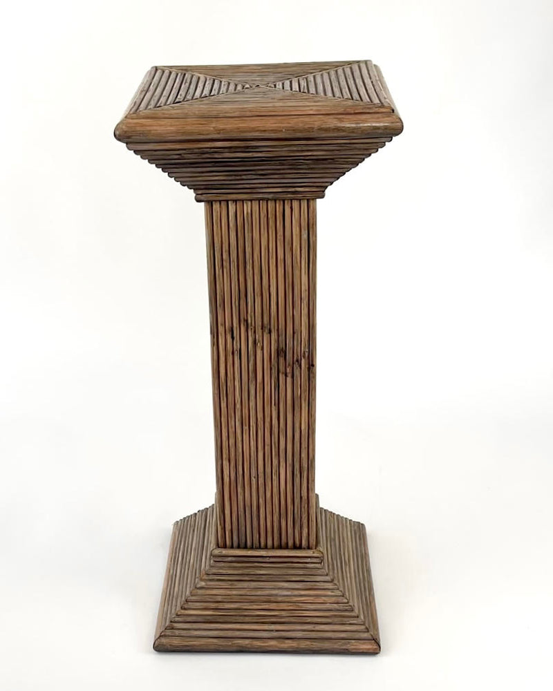 1960s Pencil Reed Bamboo Pedestal