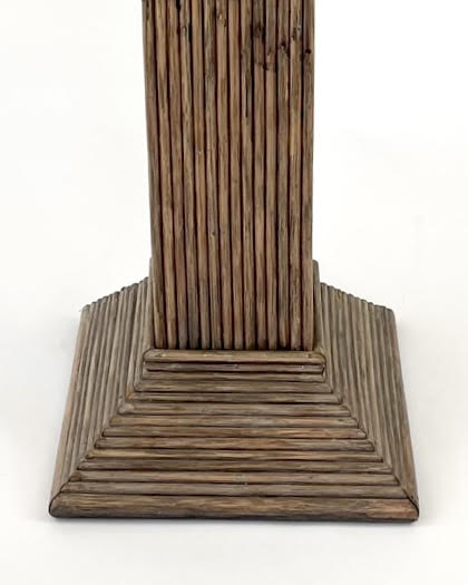 1960s Pencil Reed Bamboo Pedestal