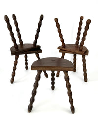 1930s French Bobbin Stool (ea)
