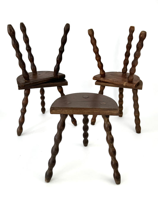 1930s French Bobbin Stool (ea)