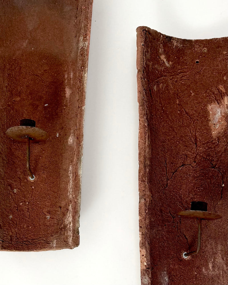 Terracotta Candle Scone (Pair)