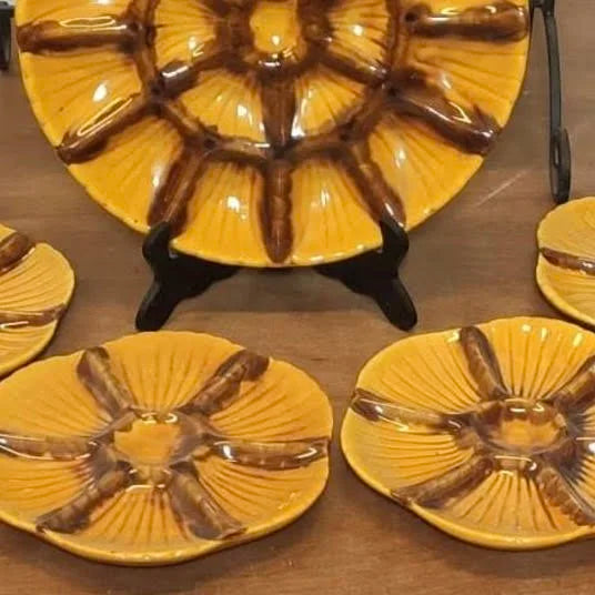 1950s Vallauris Majolica Oyster Plate (ea)