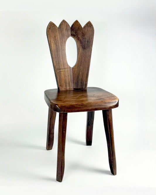 Rare 1950s Brutalist Elm Chair
