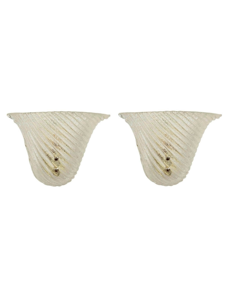 Murano Fan Wall Lights (Pair)